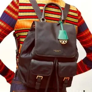 Tory Burch | Bags | Tory Burch Black Designer Perry Nylon  display picture 1